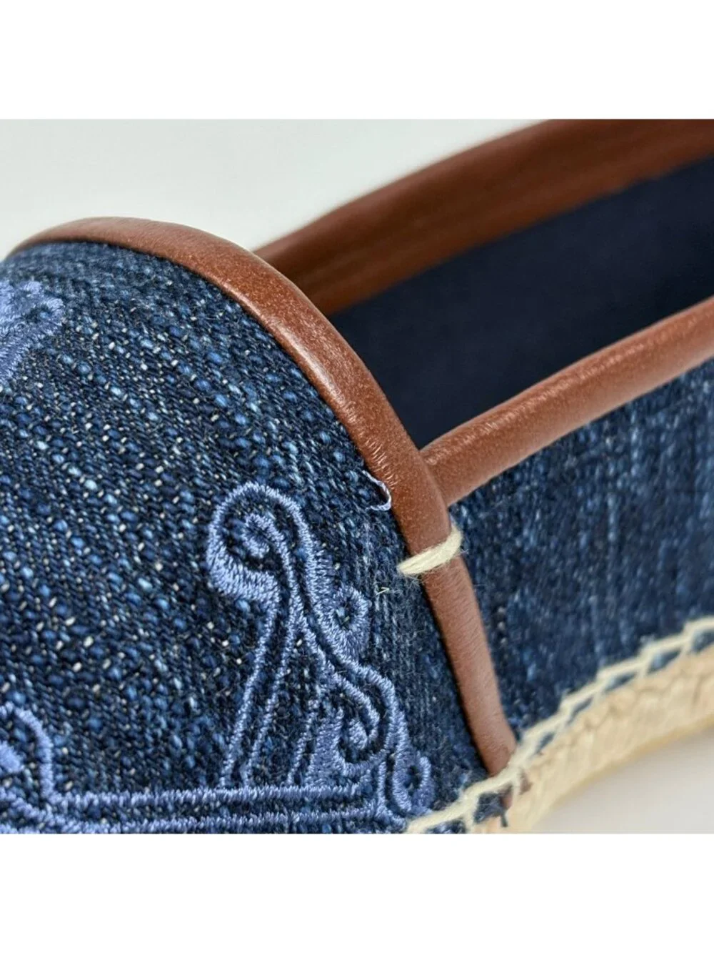 Max Mara Logo Espadrilles Elid Shoes Denim Navy